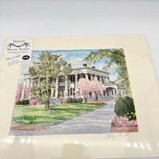 Sterling Everett The 1842 Inn Hand Colored Print Macon GA Signed Historic Art Sterling Everett The 1842 Inn Hand Colored Print Macon GA Signed Historic Art