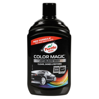 Farbwachs Schwarz 500ml Auto Karosserie Hochglanz Schützt Lack Color Magic 