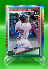 2025 Donruss Baseball Kristian Campbell Rated Prospect Optic Signatures Holo