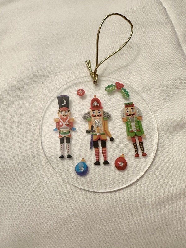 Soldier Nutcrackers Trio Ornament New