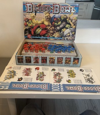Warhammer Blood Bowl 2nd Edition Board Game Boxed Set Fantasy Football VGC GW
