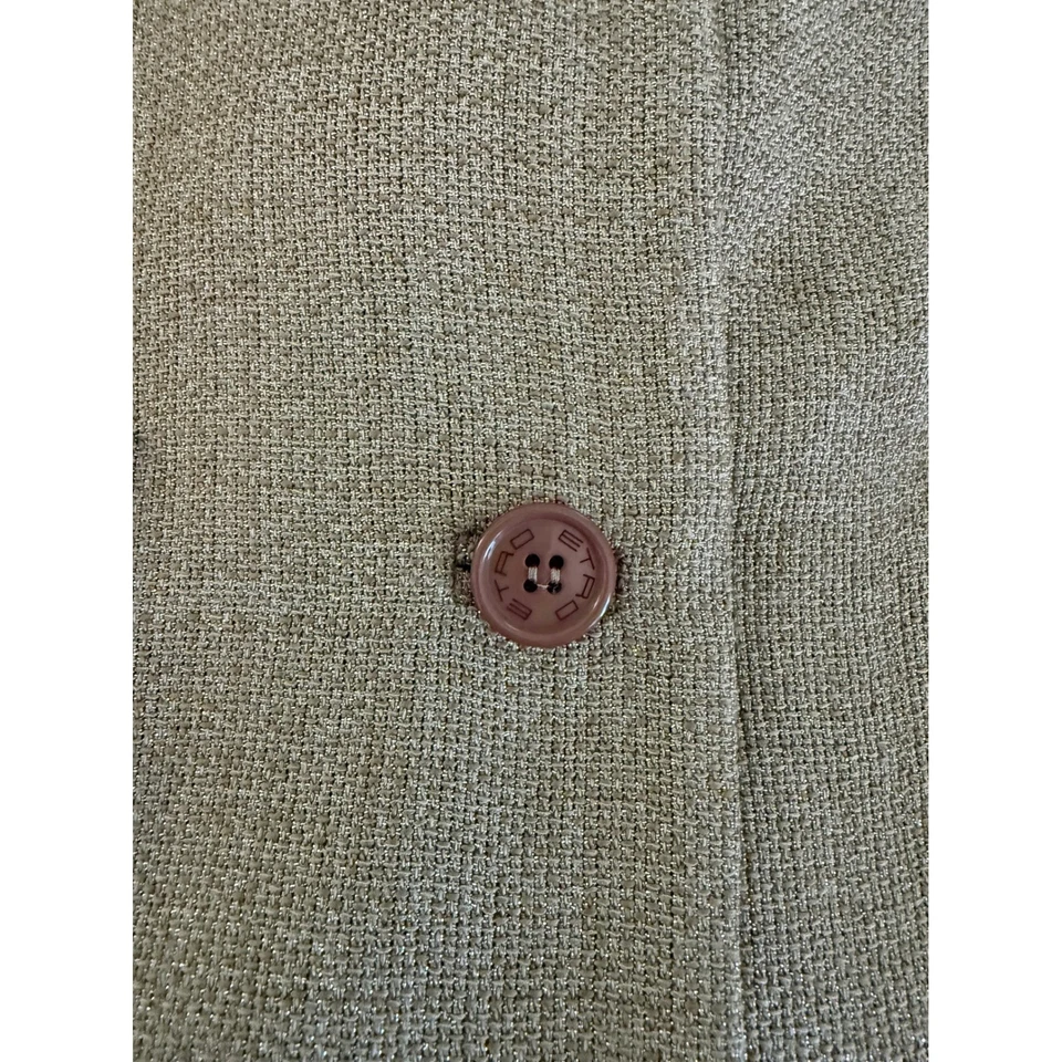 Chaqueta tejida texturizada metálica Etro Milano IT 46 (US 10-12) Hecha en Italia Foto 3 de 4