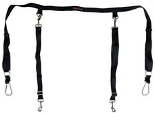 Bushwhacker Truck Bed Dog Leash for 2 Two Dogs Adjustable Tether Tie Out Harness