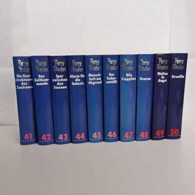 Perry Rhodan Blauband 41-50 Set Sci-Fi Sammlung Bücher Science Fiction Gut