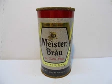MEISTER BRAU  FLAT TOP BEER CAN~PETER HAND, CHICAGO, ILL #7