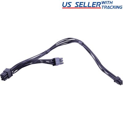 6-pin Mini to 2x 6-pin PCI-e PCIe Dual Power Cable for Apple Mac Pro Video Card