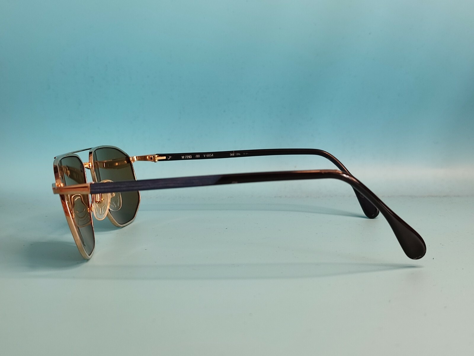 VINTAGE SILHOUETTE RECTANGULAR PILOT SUNGLASSES G… - image 10