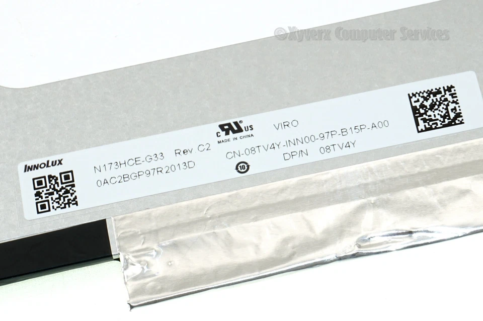 8TV4Y N173HCE-G33 REV.C2 GENUINE DELL LCD 17.3 FHD ALIENWARE M17 R2 P41E (AF81) - Image 4 of 4