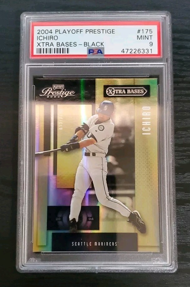2004 Playoff Prestige #175 Ichiro Xtra Bases Black /75 PSA 9