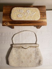 Beaded Glasses Holder And Neiman Marcus Beaded Purse Handbag