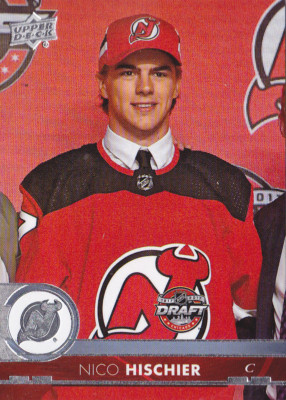 17-18 Upper Deck Nico Hischier SP1 Rookie NHL Draft NJ Devils 2017