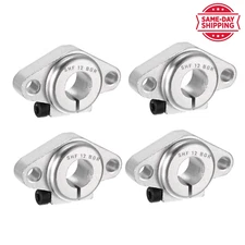 BGR 4PCS SHF12 Aluminum Linear Motion Rod Rail Clamping Guide Support 12mm Shaft