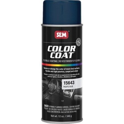 SEM 15643 Color Coat Pacific Blue Spray Paint Aerosol Can 12 oz.