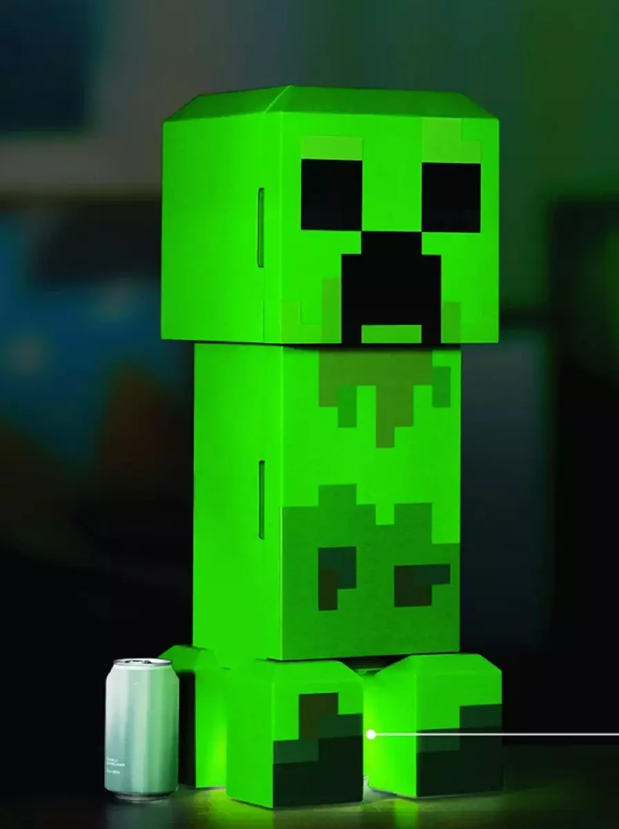 Minecraft Charged Creeper Figural Mini Fridge