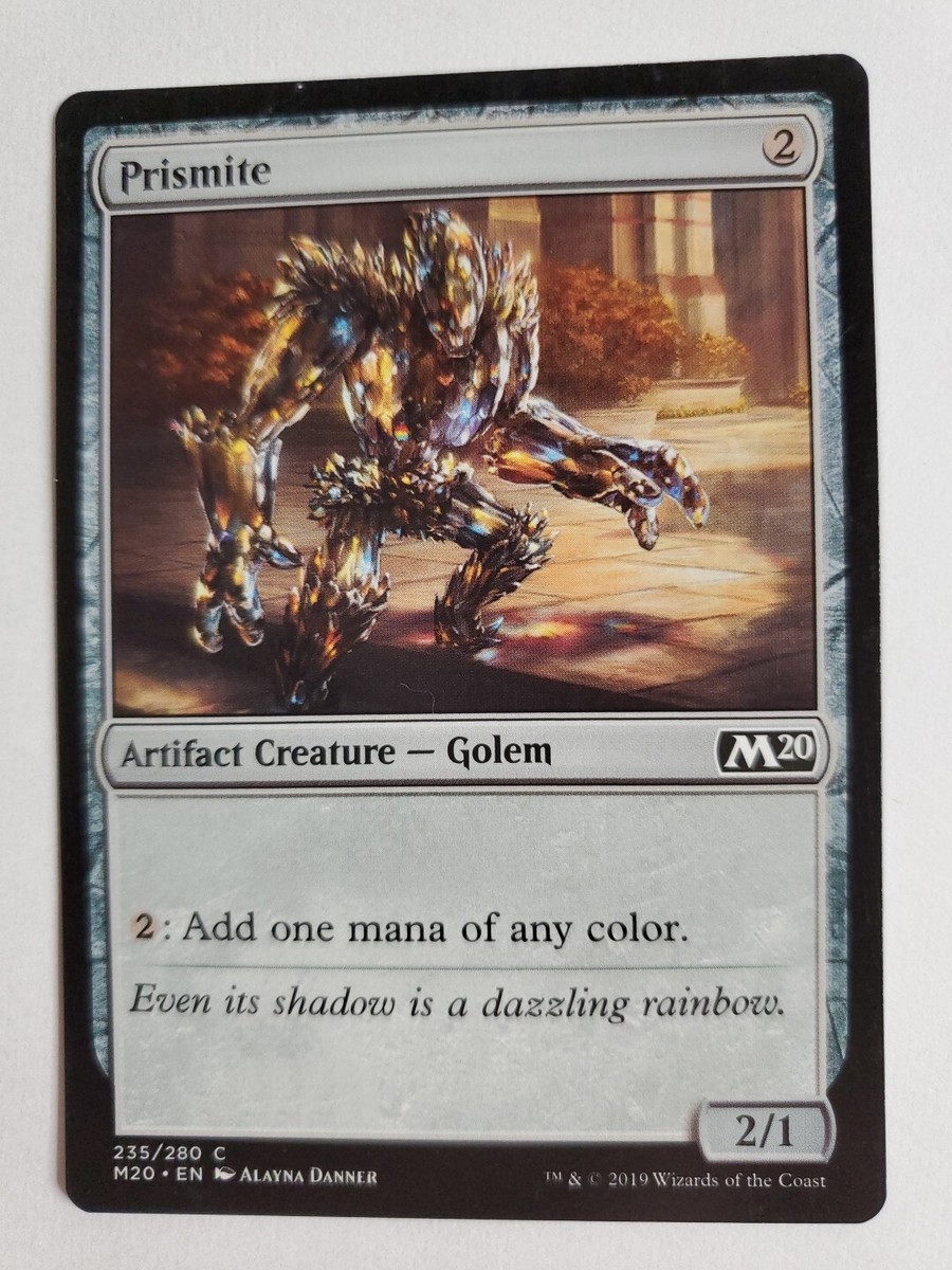 MTG Magic The Gathering Card Prismite Artifact Creature Golem M20 MTG Magic The Gathering Card Prismite Artifact Creature Golem M20