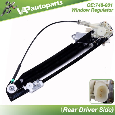 For BMW 525i 528i 530i 540i M5 2.8l Power Window Regulator Rear Left with Motor