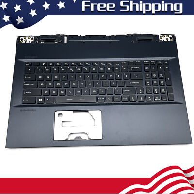 New Blue For MSI GE76 GP7610UE 11UE 11UH Palmrest Full Colorful Backlit Keyboard