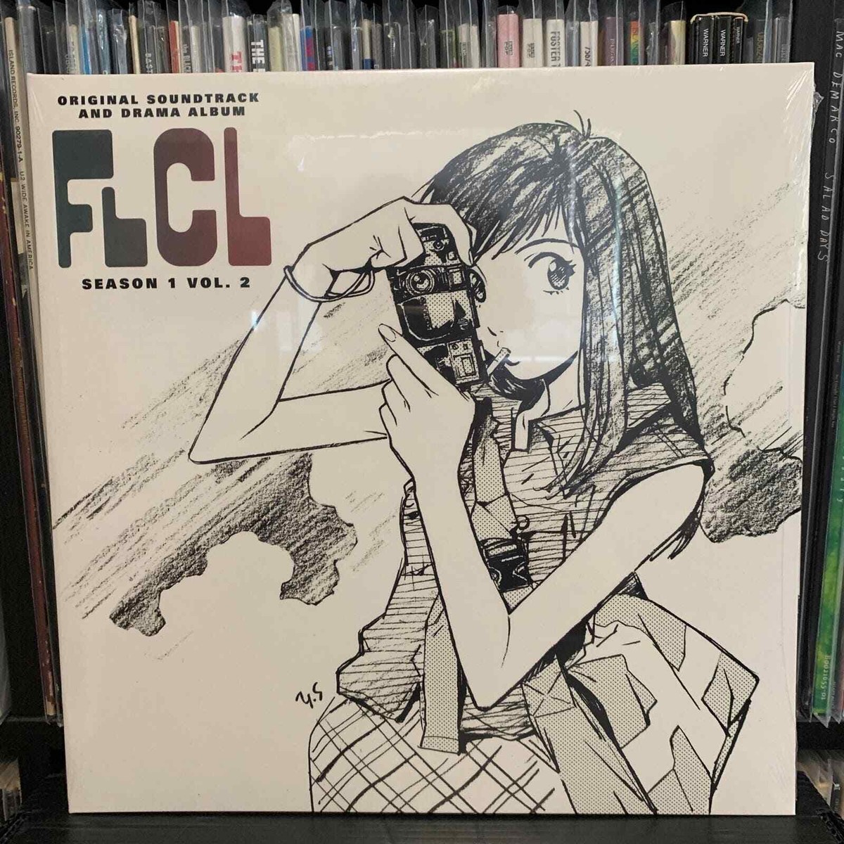 FLCL - Season 1 Vol. 2 Anime Soundtrack Blue Marble Vinyl LP NEW