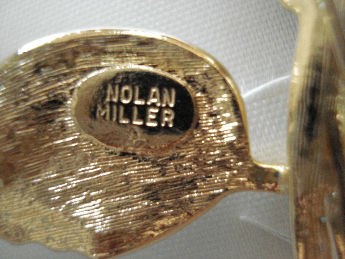 Beautiful LARGE Flashy NOLAN MILLER Crystal Brooch Flower  display picture 3
