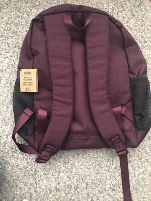 Victoria\'s Secret PINK Classic Campus Backpack Ravishing Ruby Collegiate NWT NWT VICTORIAS SECRET PINK CLASSIC BACKPACK RAVISHING RUBY  main image 2