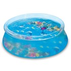 Play Day Inflatable 8ft X 30in 3D Transparent Quick Set Pool + 2 Goggles Free!