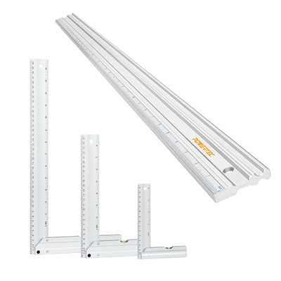 38 Inch Machinist Aluminum Straight Edges and 3pc L Square, for Checking Surf...