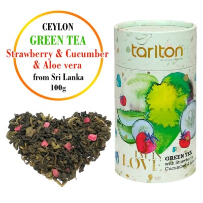 Tarlton Green Tea with Strawberry, Cucumber & Aloe vera