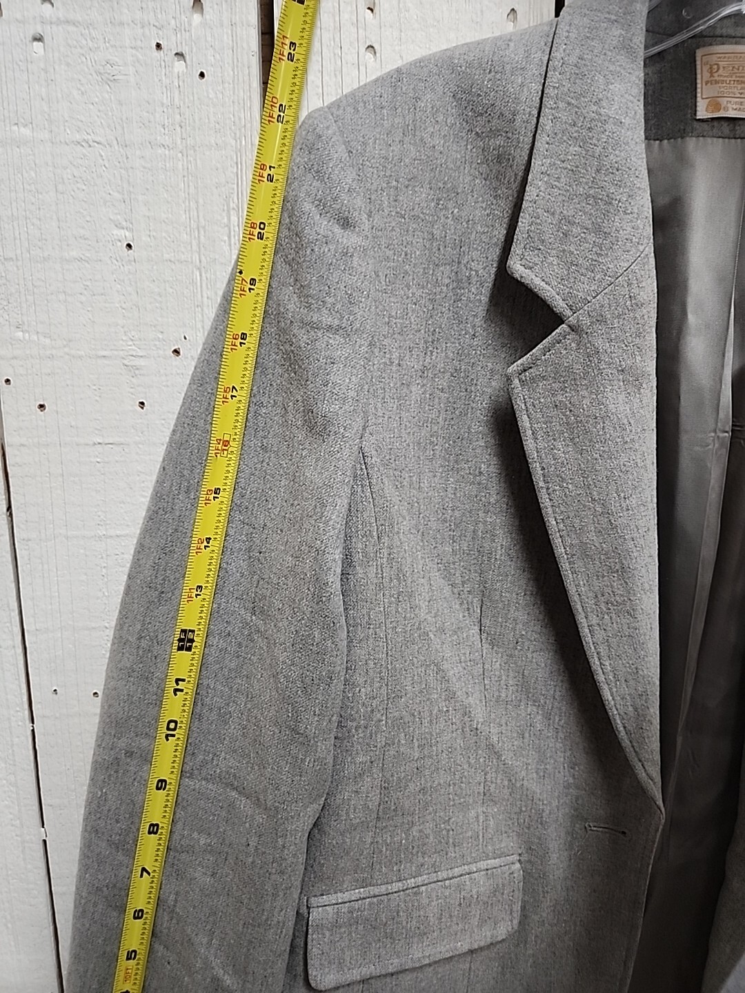 Pendleton Wool Blazer 10 Gray C29 - image 7
