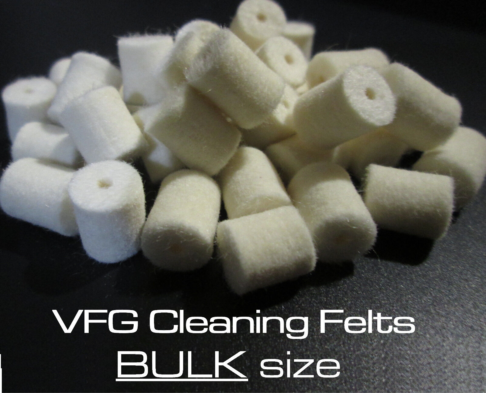 VFG REGULAR felts for cleaning rod system --> 13 sizes available! Bulk Size