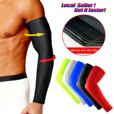 Compression Sleeve Arm Elbow Support Brace Cycling Joint Arthritis Pain Relief