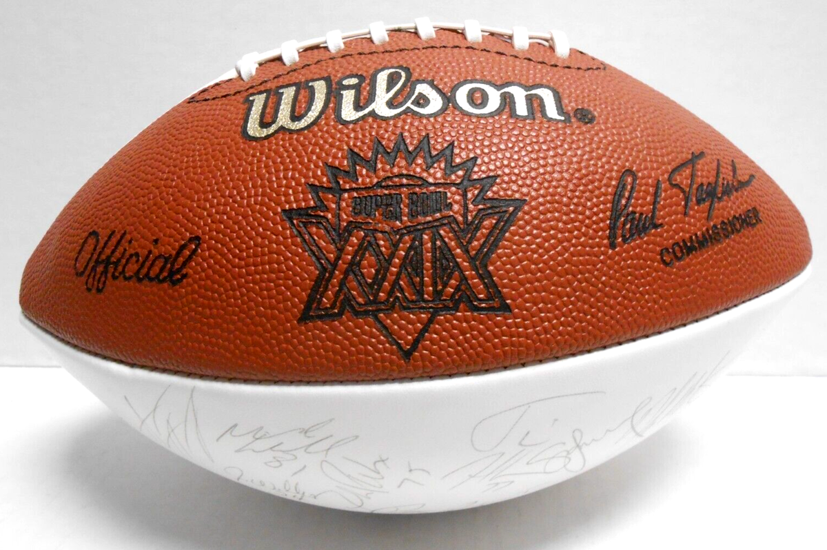 Steve Young Jerry Rice TEAM Signed Autographed Super Bowl XXIX SF