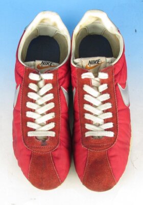 Nike Nylon Cortez II Orange Swoosh US8 Made in Japan 70s Vintage