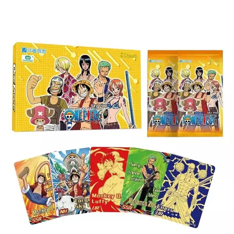 One Piece Anime Collectable Trading Card Cute Face 9 Cards QR Insert Set