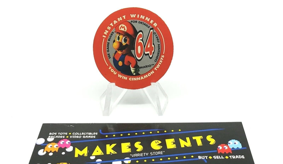 1997 Nintendo Score 64 Taco Bell Mario WINNER - N64 Promo Coin