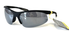 NEW Foster Grant Men  s SUNGLASSES Matte Black Wrap Sport     Slam Dunk  