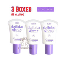 3x Deesay sunscreen Daifuku Glowy Soft Skin  Matte Waterproof SPF50 PA  15ml