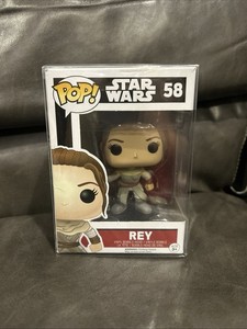 Funko POP! Star Wars Rey 58 Vaulted w/Pop Protector 