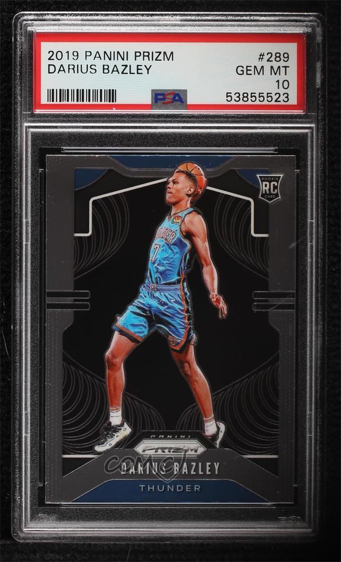 2019-20 Panini Prizm Rookie Darius Bazley #289 PSA 10 GEM MT Rookie RC r5u