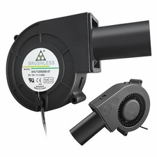 High-Flow 12V Brushless Blower for DIY Dual Bearing, AC-Powered