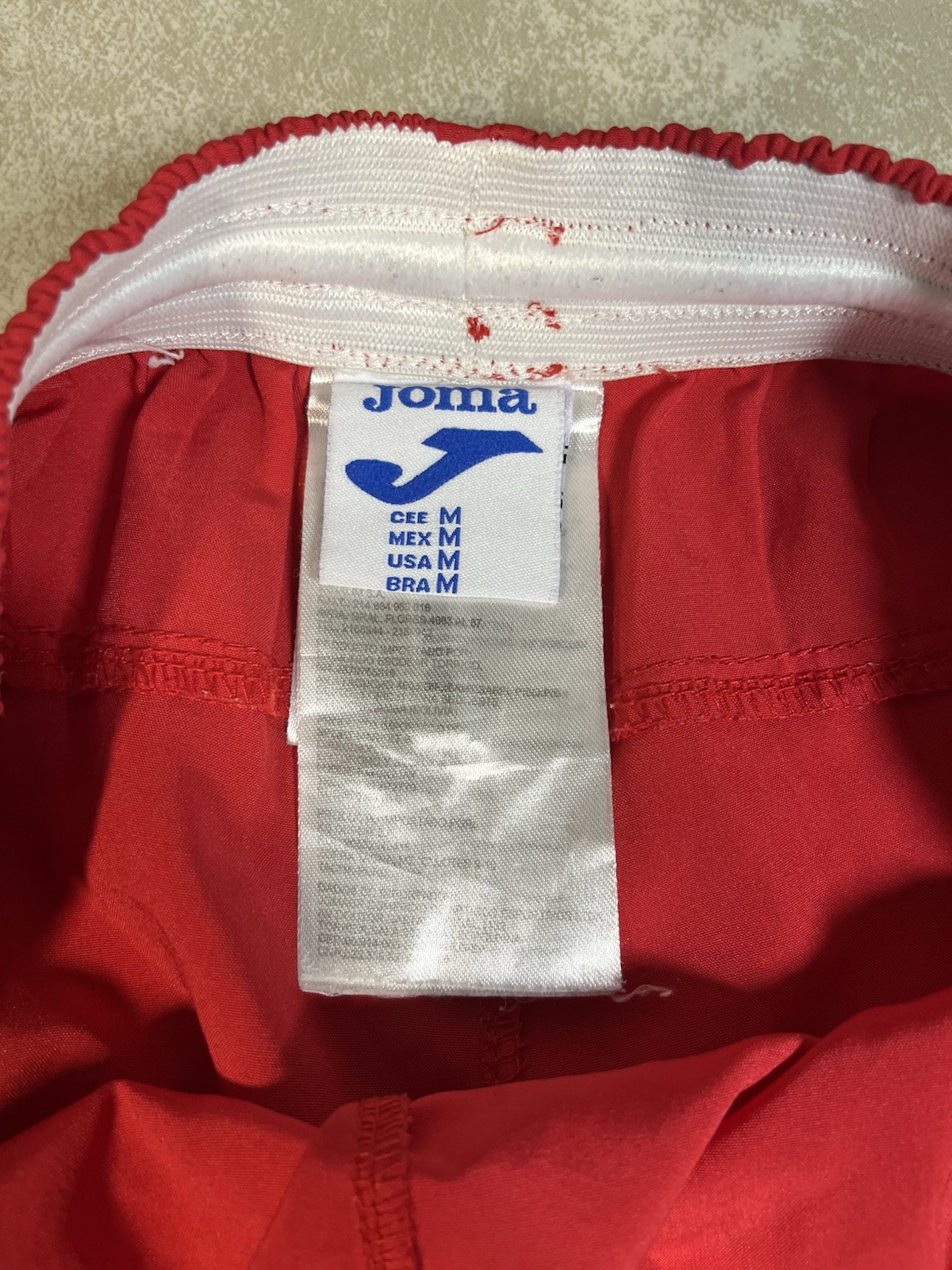 Joma Romania Red Soccer Shorts Size Medium 1156