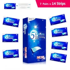 [5D] 28 Days Teeth Whitening Strips Whitener Strips Effective Teeth Whitener Hel