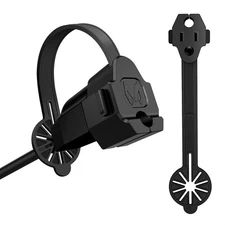 MICTUNING Prong Protector Outdoor Plug Cover For 3-Prong Extension Cord Adapter