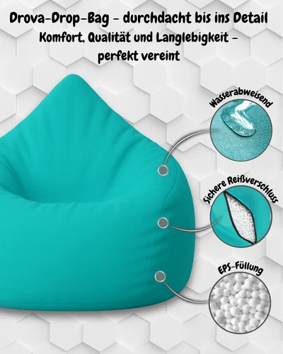 PatchHome Sitzsack XL- Jumbo Sitzkissen Bodenkissen Kinder und Erwachsene - Bild 171 von 203