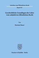 Hartmut Bauer | Geschichtliche Grundlagen Der Lehre Vom Subjektiven...
