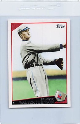 2009 Topps #287 Walter Johnson Variation SP *7250