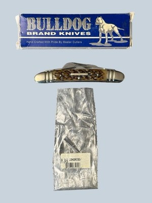Bulldog Brand 6 Blade Congress Knife Stag Handle 1998 Hand Made Solingen Germany