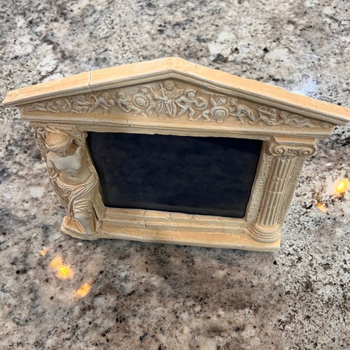 Acropolis Plaster Picture Frame -5 x 6.25 Glass -Ivory Decorative Greek Themed - Picture 5 of 8