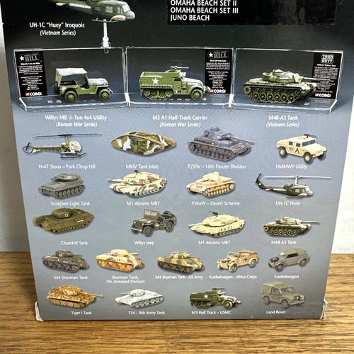 Corgi D-Day 60th Anniversary Series Die-Cast Models Omaha Beach Set #3 Jeep NIB - Picture 8 of 15