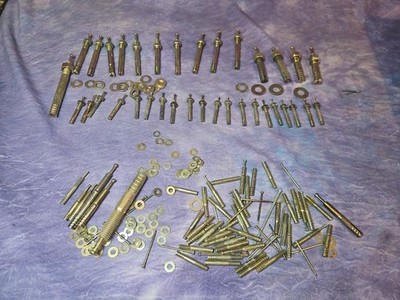 Hillman Strike Anchors Solid 10 3/8 × 3 1/2 + 20 1/4 X 1 3/4 Washers Nuts BONUS