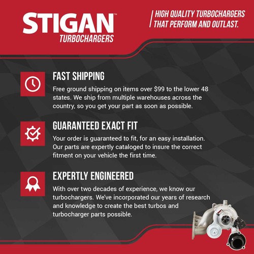For Audi A4 2.0 BWT 05-09 Stigan Turbo Kit w/ Turbocharger Gaskets Oil Line DAC - Picture 10 of 10